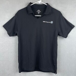 Tri-Mountain Performance Wmns Black BMW of Monrovia Polo Shirt Sporty Techwear S